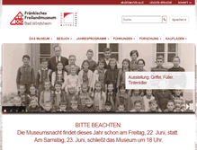 Tablet Screenshot of freilandmuseum.de